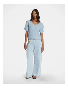 Georgia V Neck Knit Top