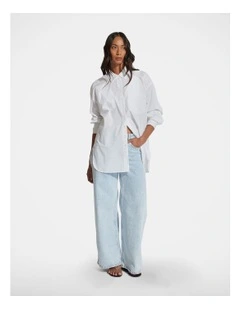 Ella Embelished Shirt in White