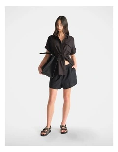 D-Luxe Linen Blend Curve Short