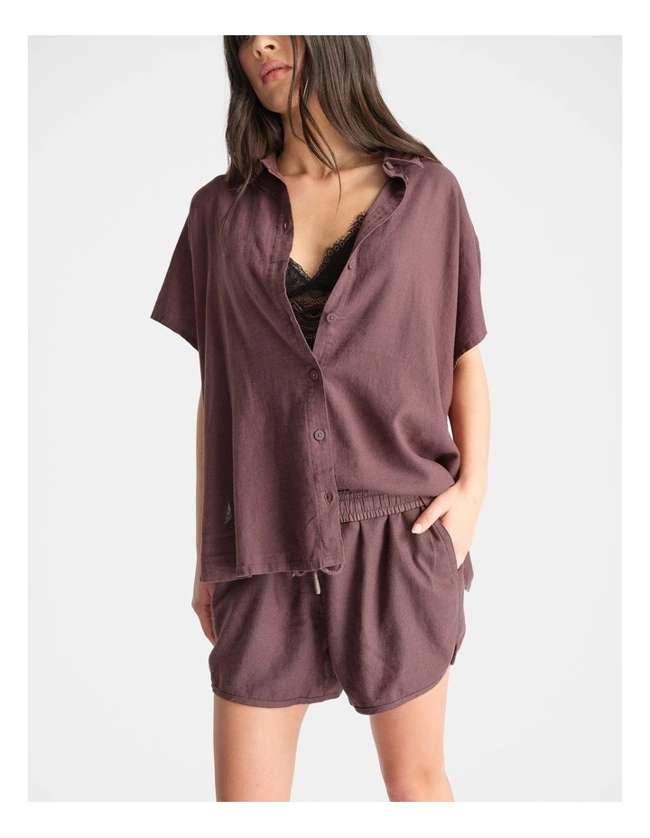 D-Luxe Linen Blend Boxy Shirt image 3