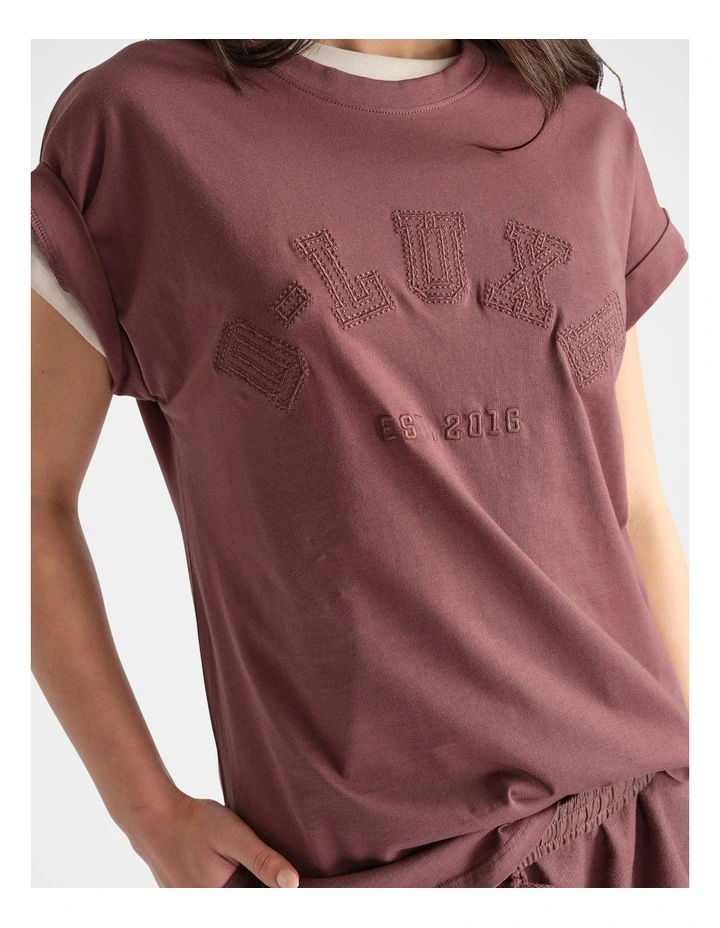 D-Luxe Collegiate Tonal Tee image 3