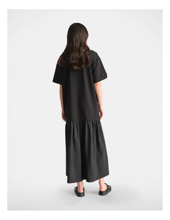 D-Luxe Drop Waist Nylon Dress image 2