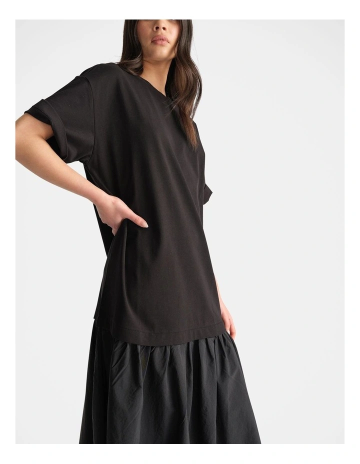 D-Luxe Drop Waist Nylon Dress image 3