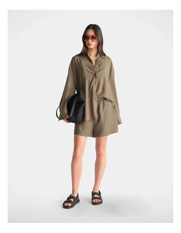 Textured Shirt in Green image 1