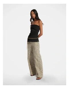 Anika Wide Leg Jean in Brown