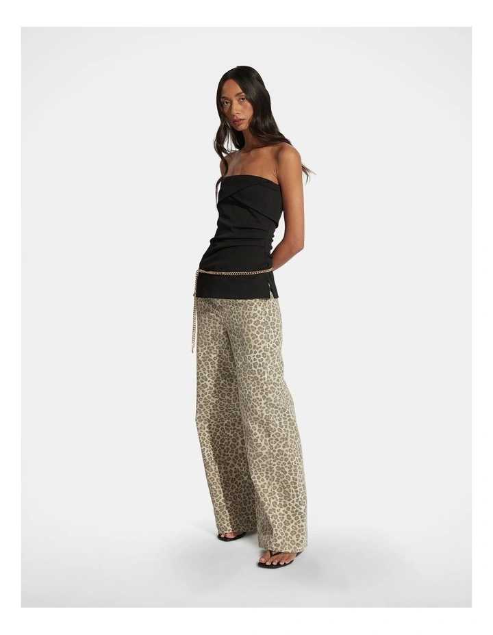 Anika Wide Leg Jean in Brown image 1