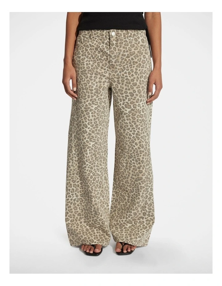 Anika Wide Leg Jean in Brown image 3