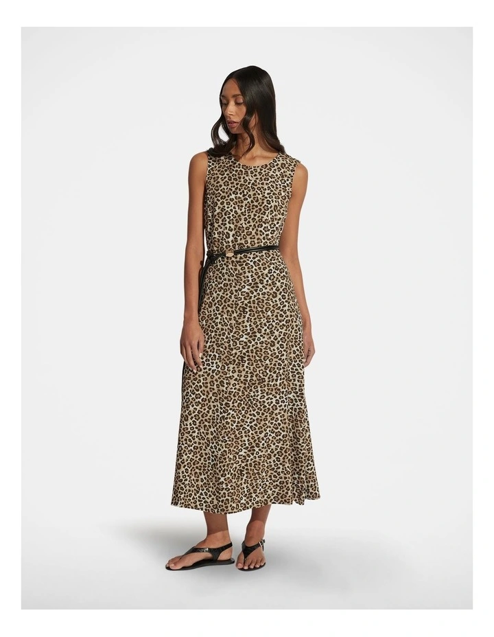 Alyce Midi Dress in Brown image 1