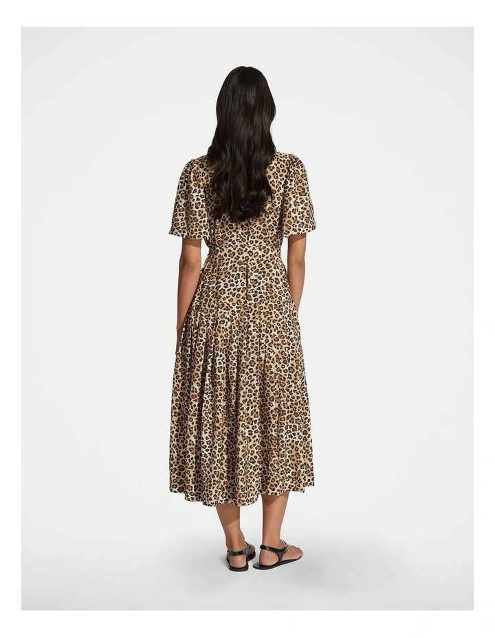 Sierra Midi Shirt Dress in Brown image 2