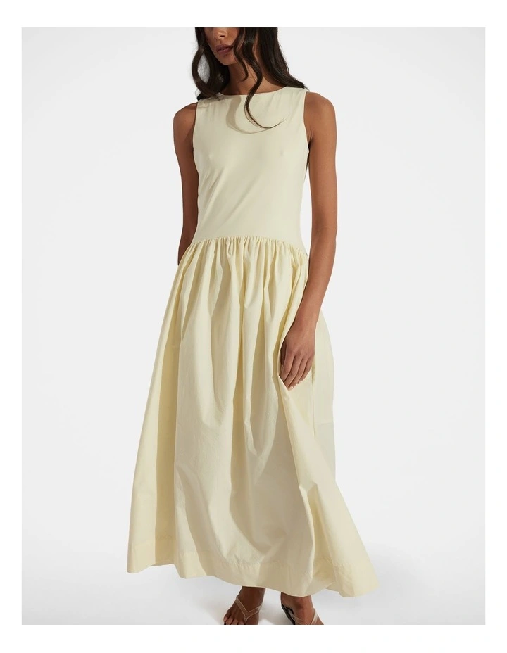 Beau Spliced Maxi Dress in Yellow image 3