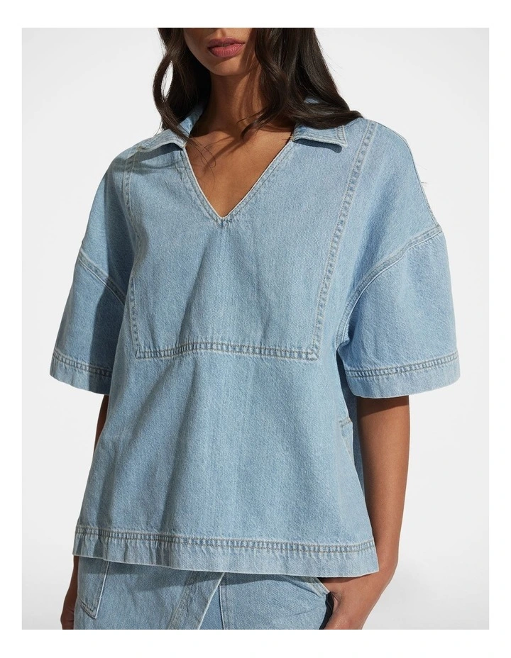 Hazel Oversized Denim Shirt image 3