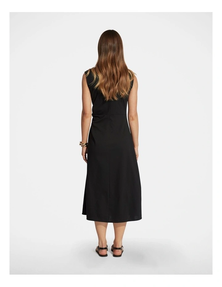 Nolita Knot Midi Dress in Black image 2