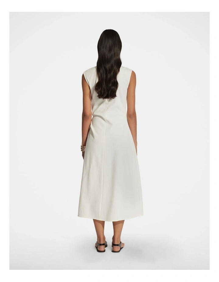 Nolita Knot Midi Dress in Vanilla image 2