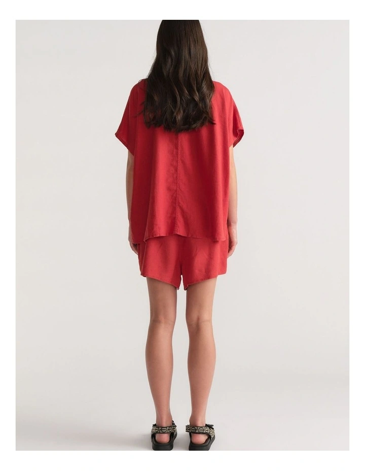 D-Luxe Linen Blend Flip Short image 2