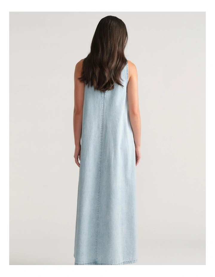 D-Luxe Denim Racer Maxi Dress image 2