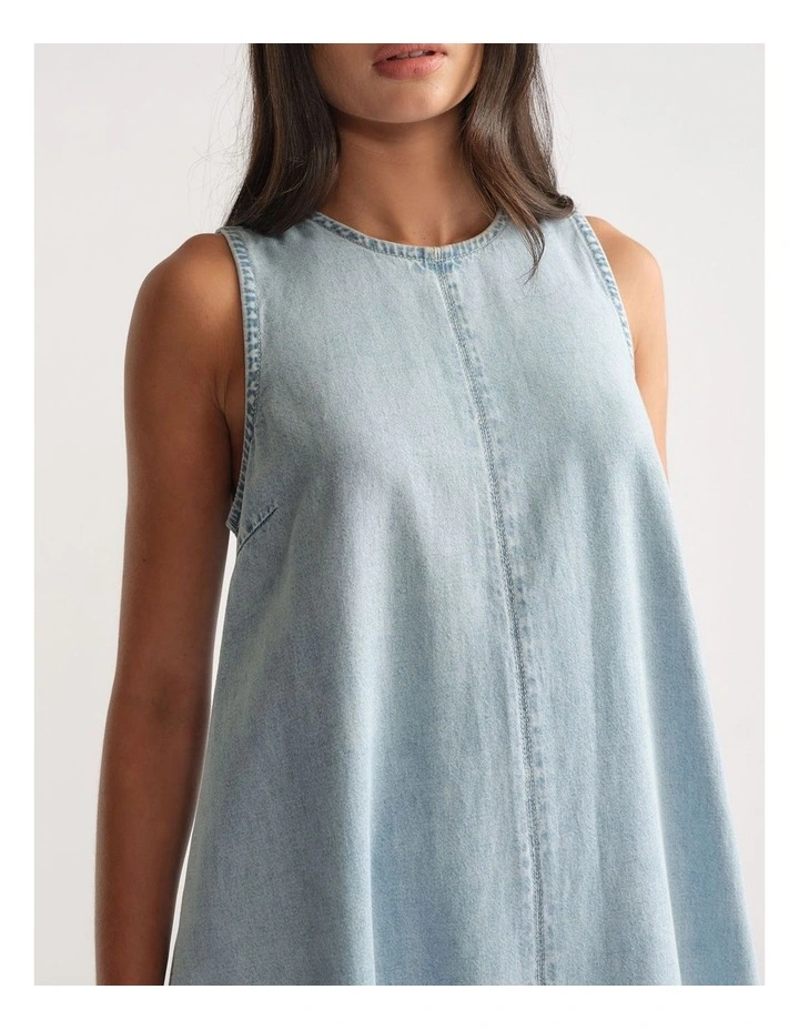 D-Luxe Denim Racer Maxi Dress image 3