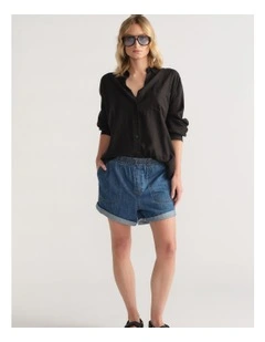 D-Luxe Denim Pull On Short