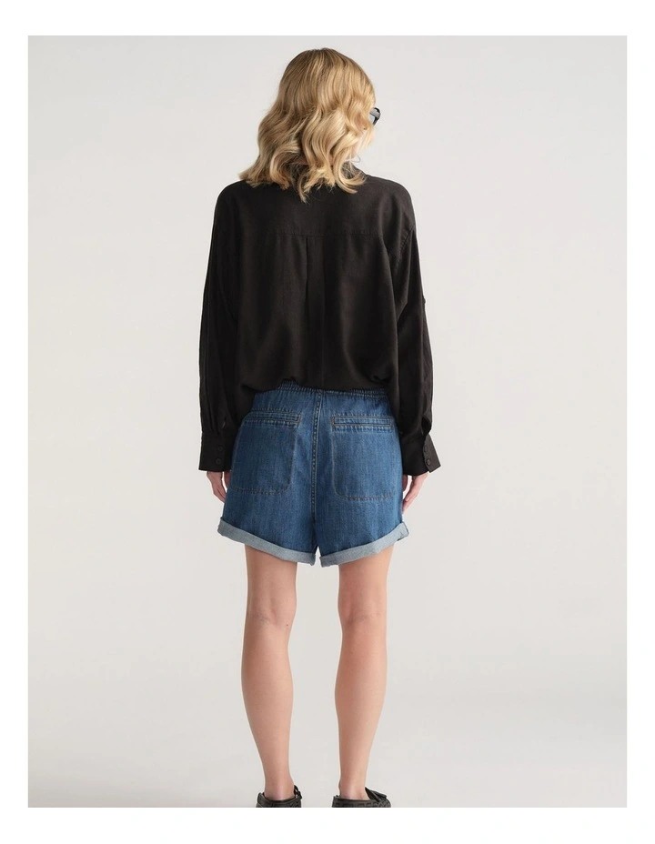 D-Luxe Denim Pull On Short image 2