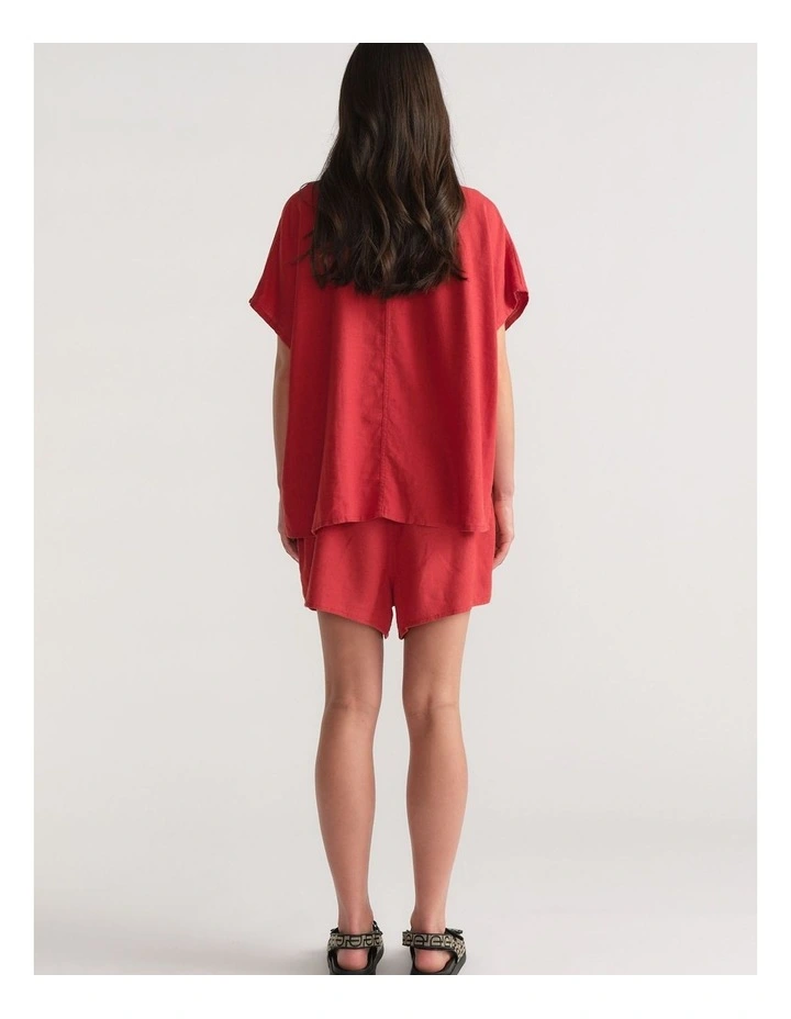 D-Luxe Linen Blend Boxy Shirt image 2