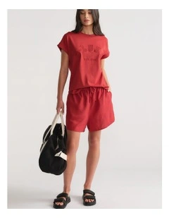 D-Luxe Collegiate Tonal Tee