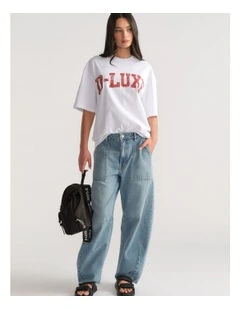 D-Luxe Distressed Logo Tee