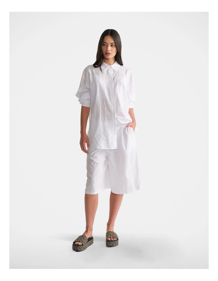 D-Luxe Resort Shirt in White image 1