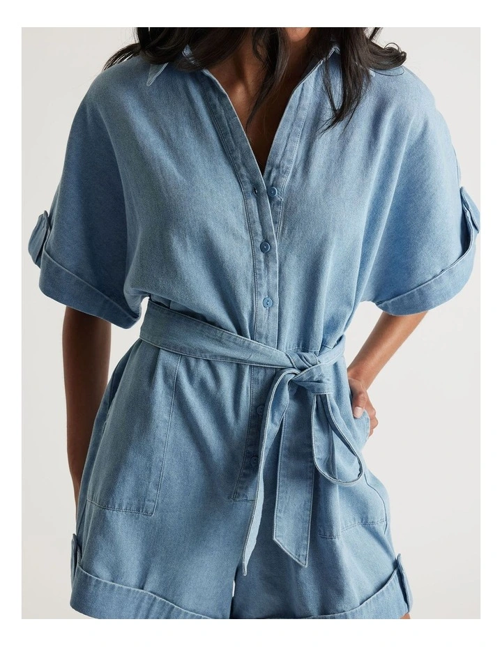Genie Denim Playsuit image 3
