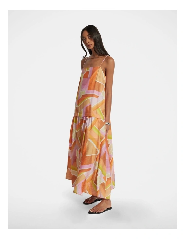 Mia Strappy Maxi Dress in Multi image 1