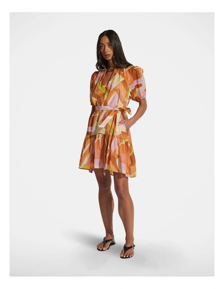 Dalia Mini Dress in Multi image 1
