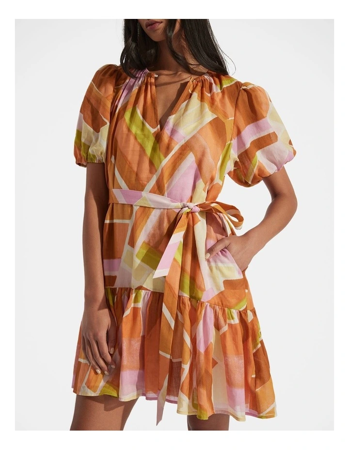 Dalia Mini Dress in Multi image 3