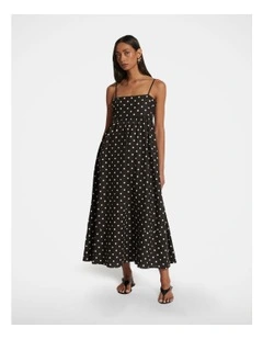 Allie Linen Blend Maxi Dress in Multi