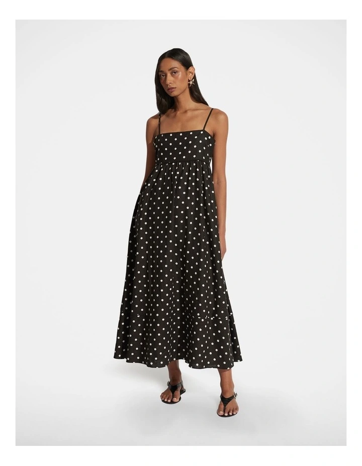 Allie Linen Blend Maxi Dress in Multi image 1