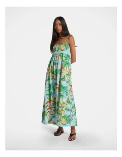 Allie Linen Blend Maxi Dress in Multi