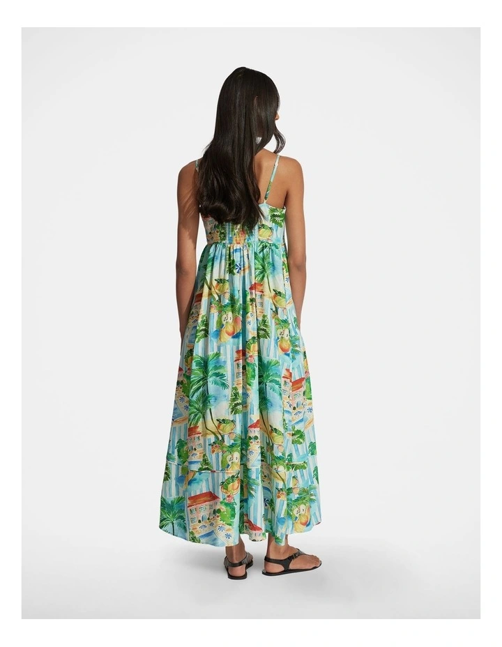 Allie Linen Blend Maxi Dress in Multi image 2