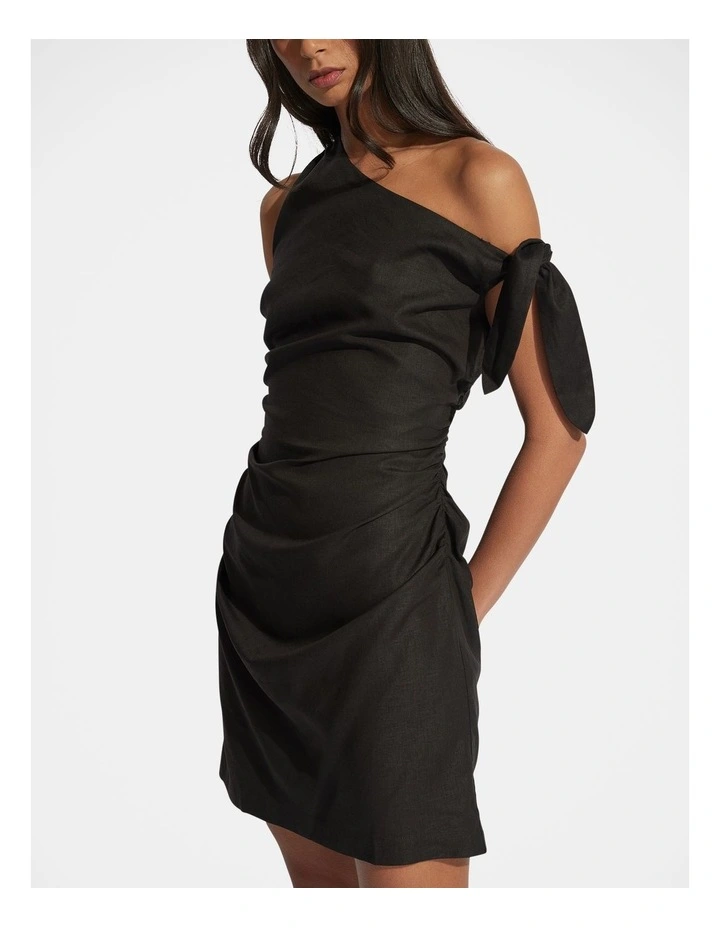 Serafina Mini Dress in Black image 3