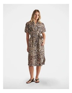 Maeve Midi Shirt Dress in Multi