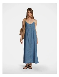 Vanessa V neck Denim Dress