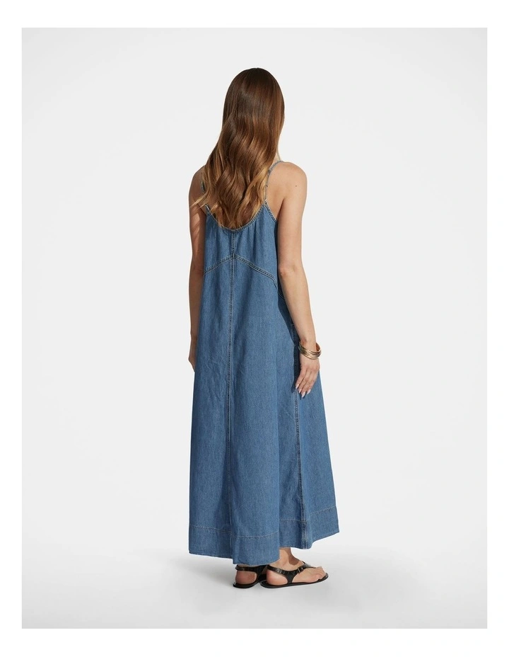 Vanessa V neck Denim Dress image 2