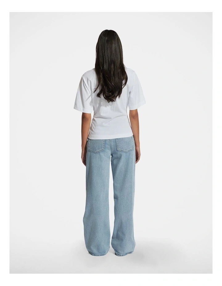 Maisy Structured Tee in White image 2