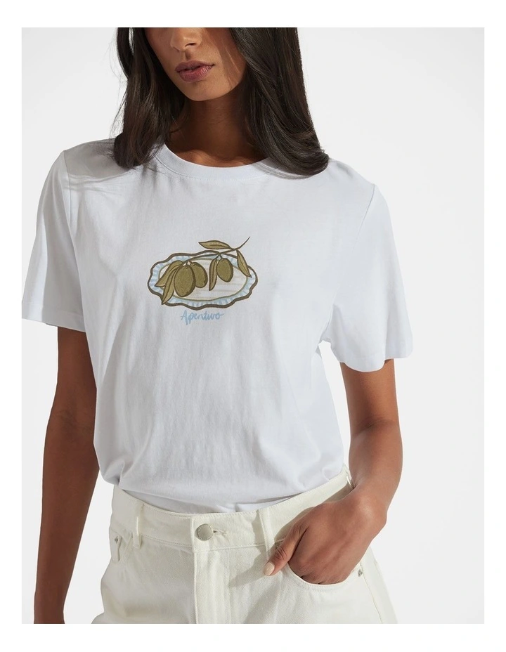 Olive Print Tee image 3