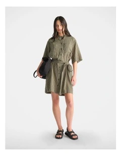 D-Luxe Linen Blend Short Dress