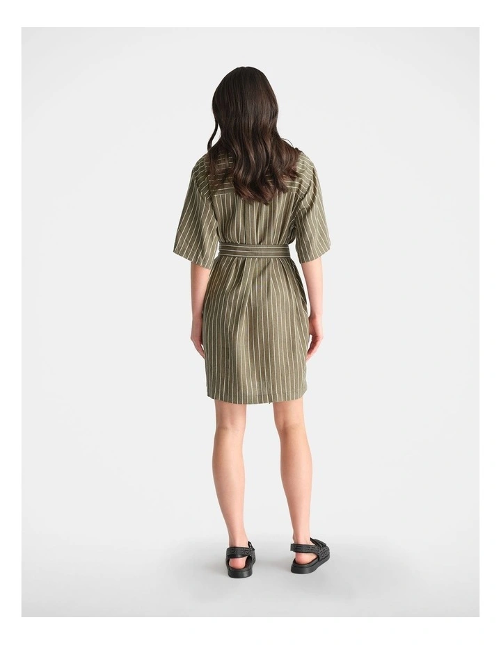 D-Luxe Linen Blend Short Dress image 2