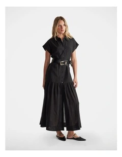 Tamara Tiered Maxi Shirt Dress