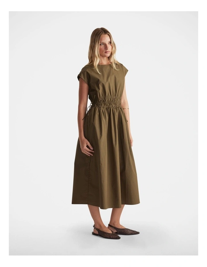 Zoe Shirred Waist Midi Dress image 1