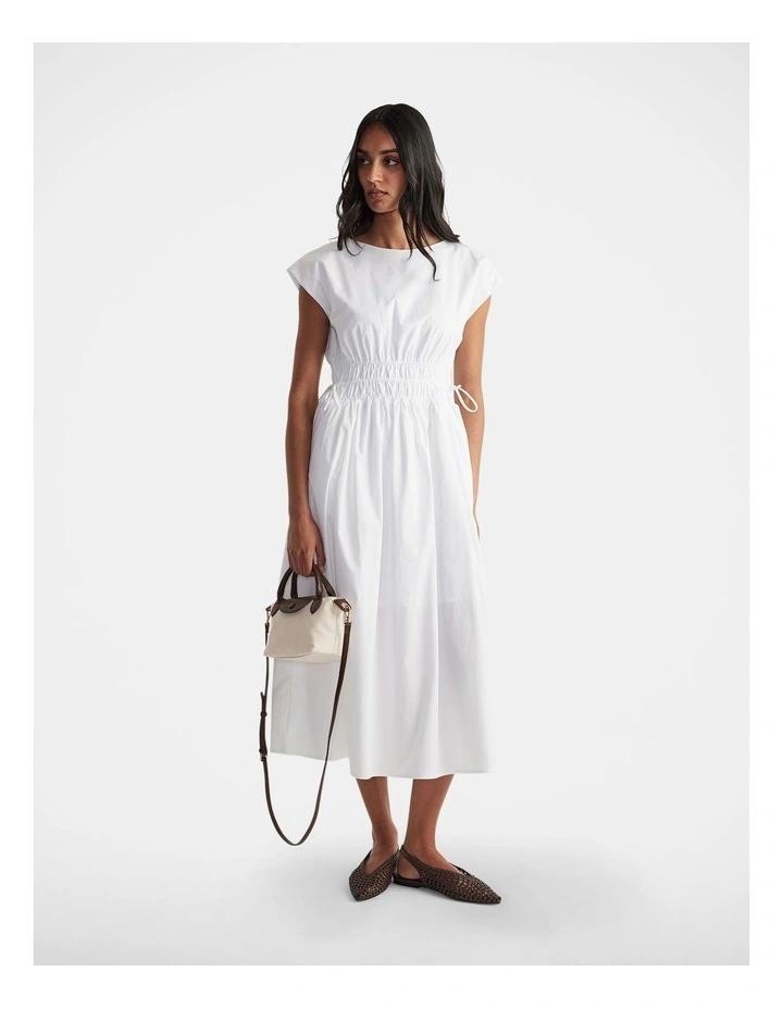 Zoe Shirred Waist Midi Dress image 1