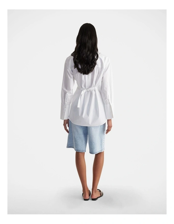 Ivy Button Shirt in White image 2