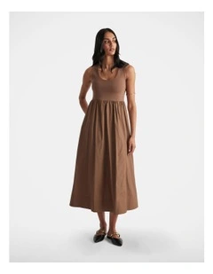 Lucie Spliced Midi Dress