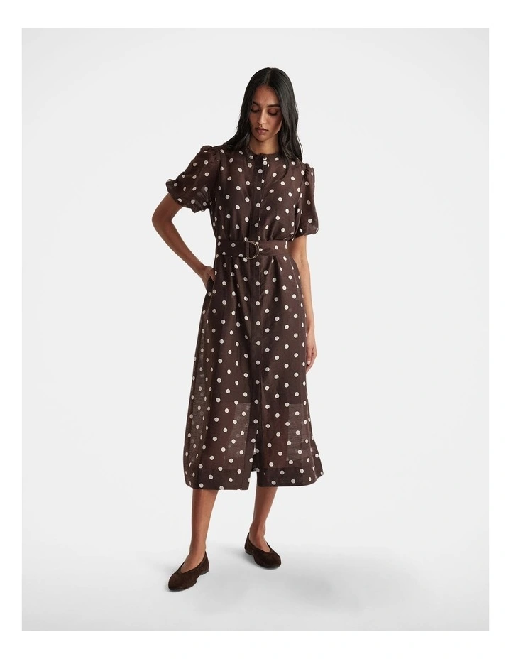 Becca Puff Sleeve Midi Dress image 1