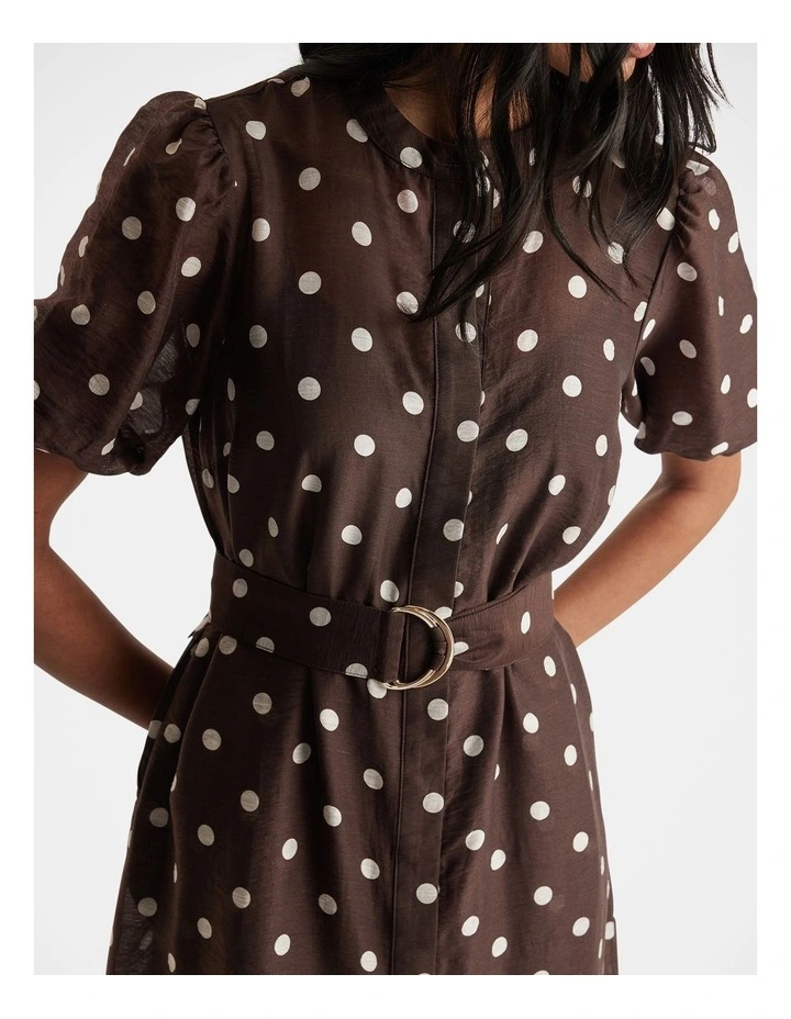 Becca Puff Sleeve Midi Dress image 3