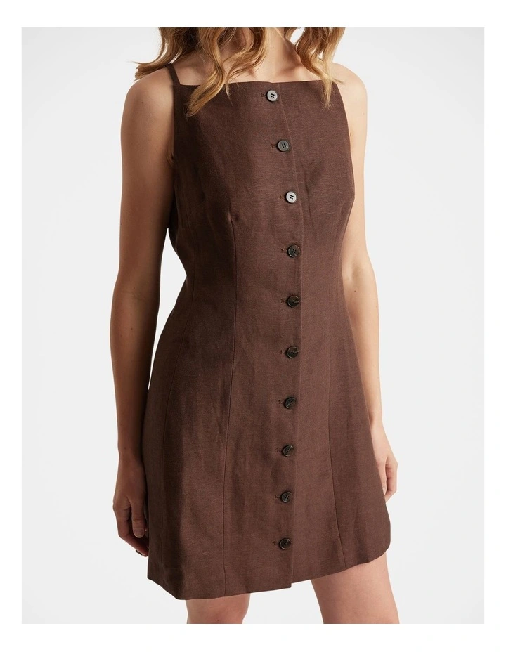 Benne Button Front Vest Dress image 3